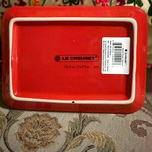 Le Creuset butter Rectangular Dish NWT
